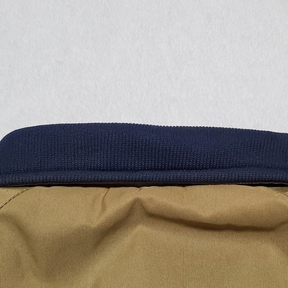 VINTAGE 70s LL Bean Khaki Blue Ribbed Talon Zipper Full-zip Windbreaker Jacket - Picture 11 of 15